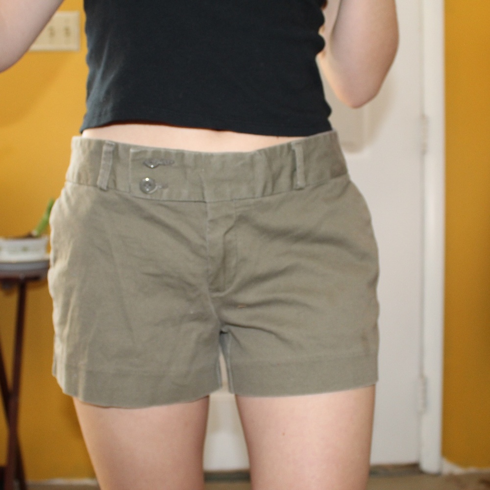 Banana Republic Green Bermuda Shorts